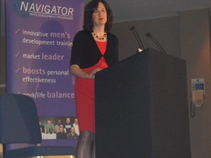 Jane giving a keynote speech. Photo of Jane giving a keynote speech.